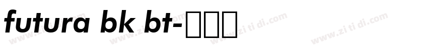 futura bk bt字体转换